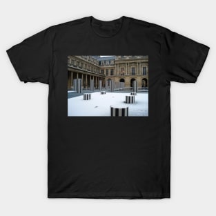 Paris Snow at Palais-Royal T-Shirt